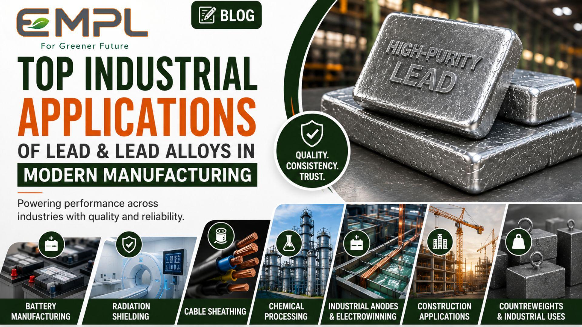 Featured image for Top Industrial Applications of Lead & Lead Alloys | EMPL blog post