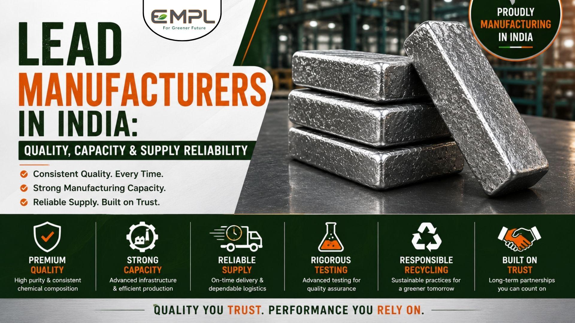 Featured image for Lead Manufacturers in India: Quality, Capacity & Supply Reliability blog post