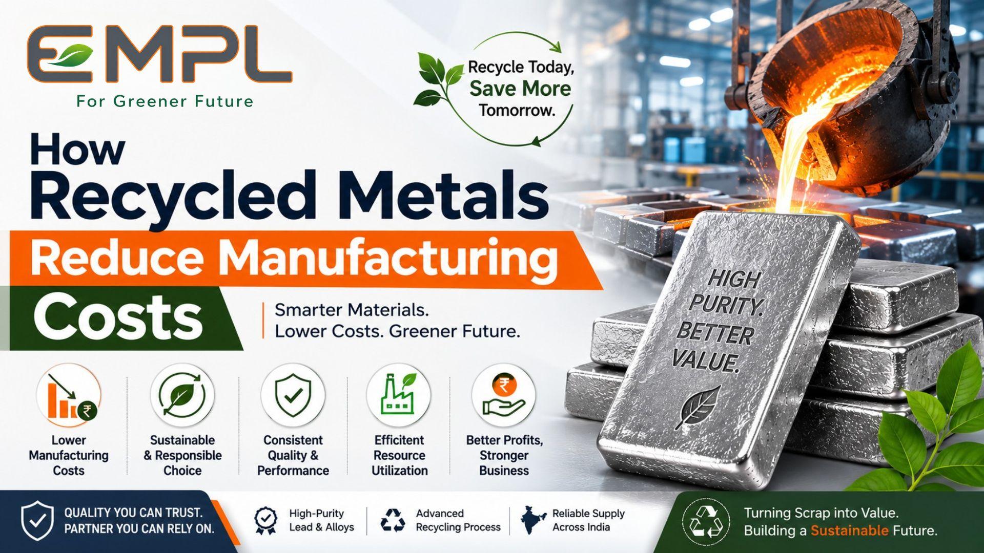 Featured image for How Recycled Metals Reduce Manufacturing Costs | Lead Manufacturers blog post